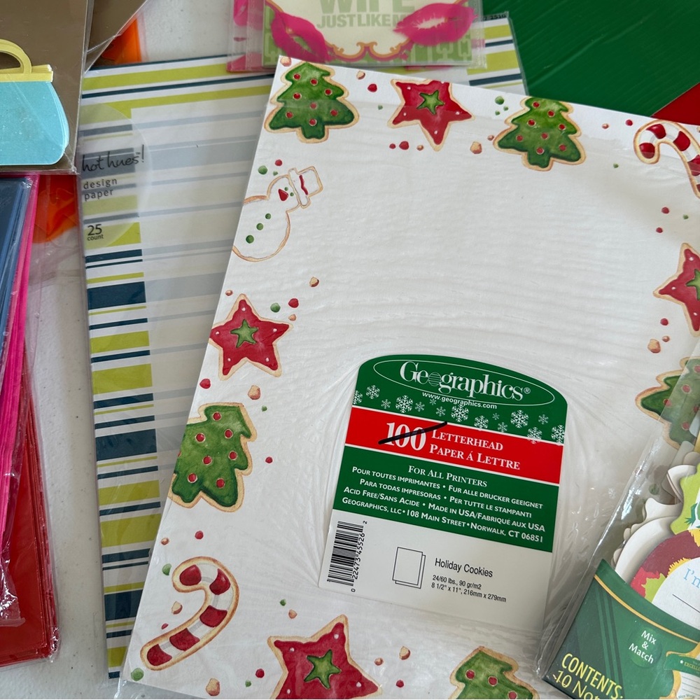 Bundle Assorted Craft & Stationery Lunch Box Notes Mat Stacks Placecards - Picture 7 of 10